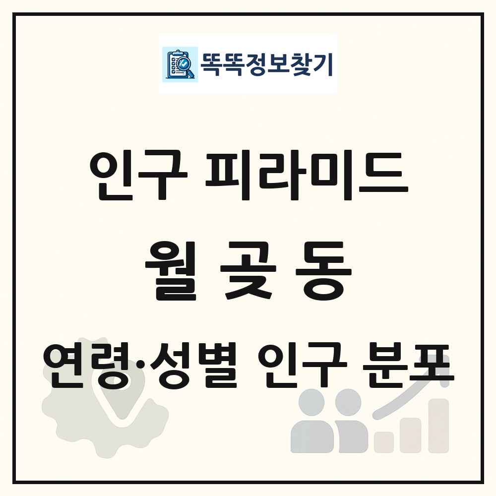 월곶동 인구 피라미드 링크 그림